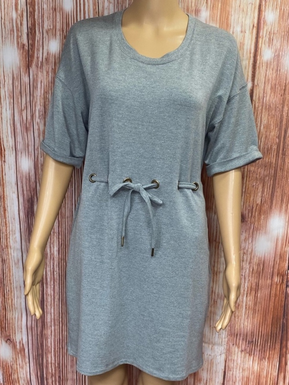 Storia Drawstring Waist‎ Sweatshirt Dress